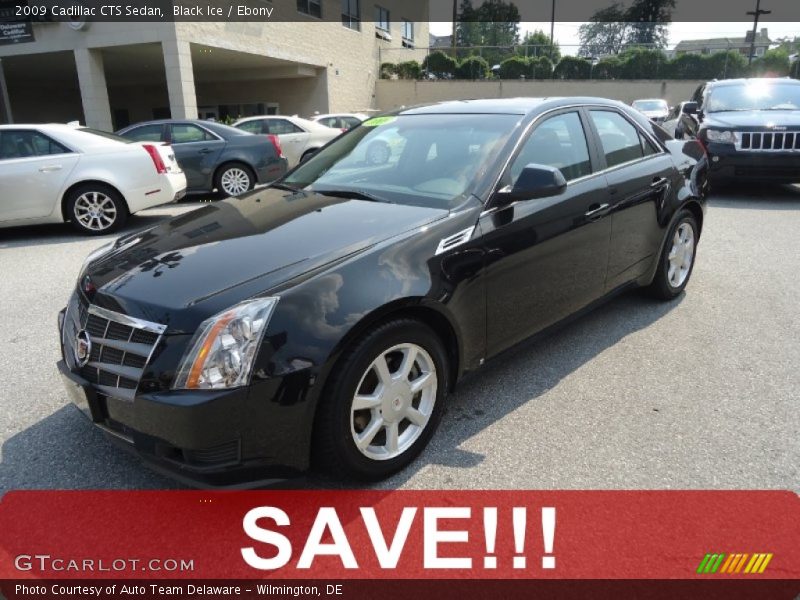 Black Ice / Ebony 2009 Cadillac CTS Sedan