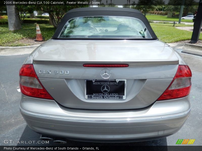 Pewter Metallic / Stone 2006 Mercedes-Benz CLK 500 Cabriolet