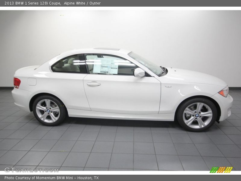 Alpine White / Oyster 2013 BMW 1 Series 128i Coupe