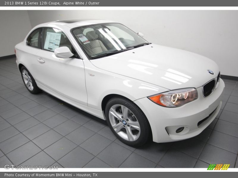 Alpine White / Oyster 2013 BMW 1 Series 128i Coupe