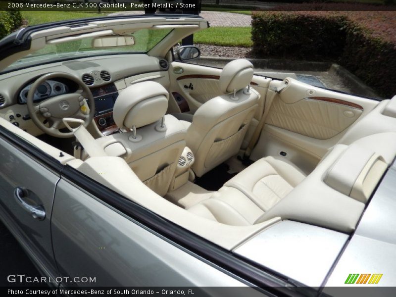 Pewter Metallic / Stone 2006 Mercedes-Benz CLK 500 Cabriolet