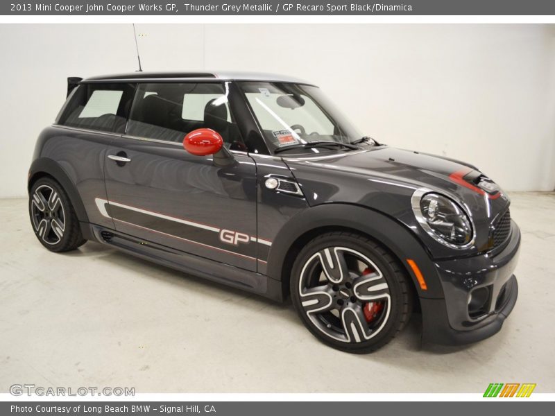 Thunder Grey Metallic / GP Recaro Sport Black/Dinamica 2013 Mini Cooper John Cooper Works GP