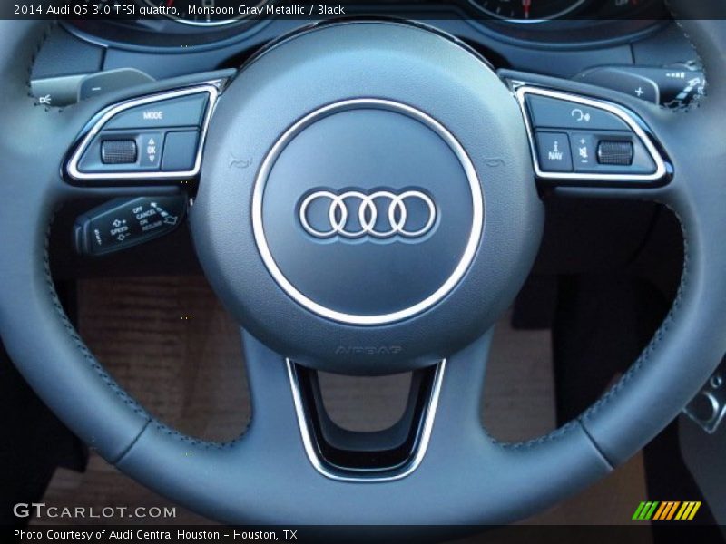Monsoon Gray Metallic / Black 2014 Audi Q5 3.0 TFSI quattro