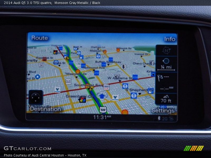 Monsoon Gray Metallic / Black 2014 Audi Q5 3.0 TFSI quattro