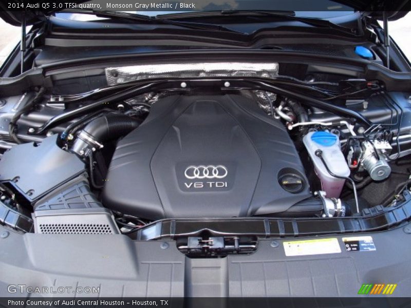 Monsoon Gray Metallic / Black 2014 Audi Q5 3.0 TFSI quattro
