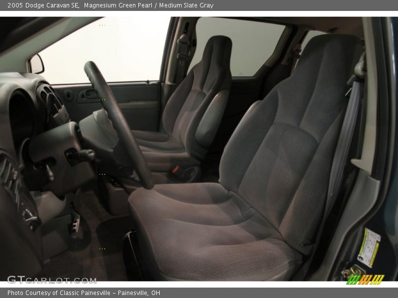 Magnesium Green Pearl / Medium Slate Gray 2005 Dodge Caravan SE