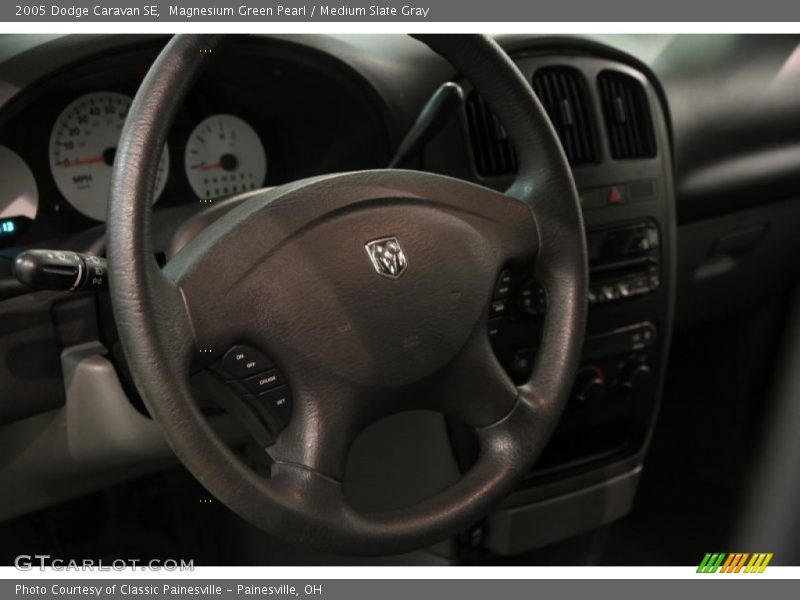 Magnesium Green Pearl / Medium Slate Gray 2005 Dodge Caravan SE