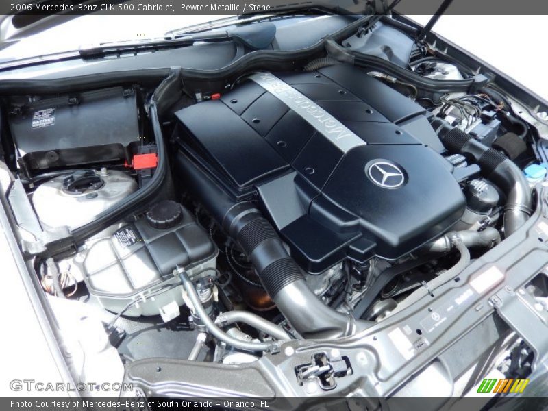  2006 CLK 500 Cabriolet Engine - 5.0 Liter SOHC 24-Valve V8