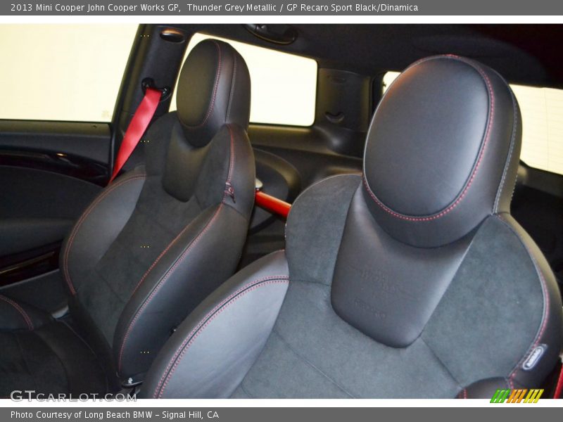 Thunder Grey Metallic / GP Recaro Sport Black/Dinamica 2013 Mini Cooper John Cooper Works GP