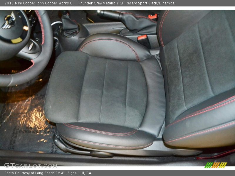 Thunder Grey Metallic / GP Recaro Sport Black/Dinamica 2013 Mini Cooper John Cooper Works GP