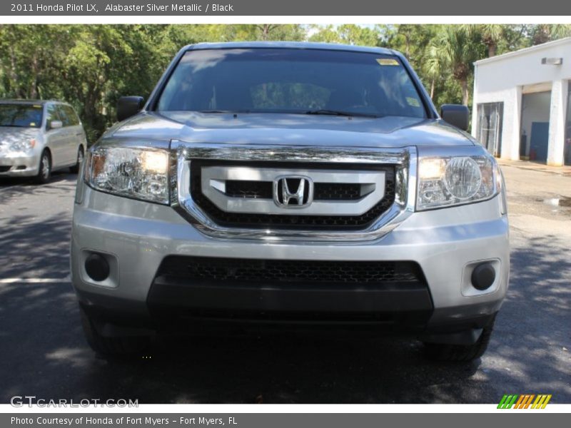 Alabaster Silver Metallic / Black 2011 Honda Pilot LX