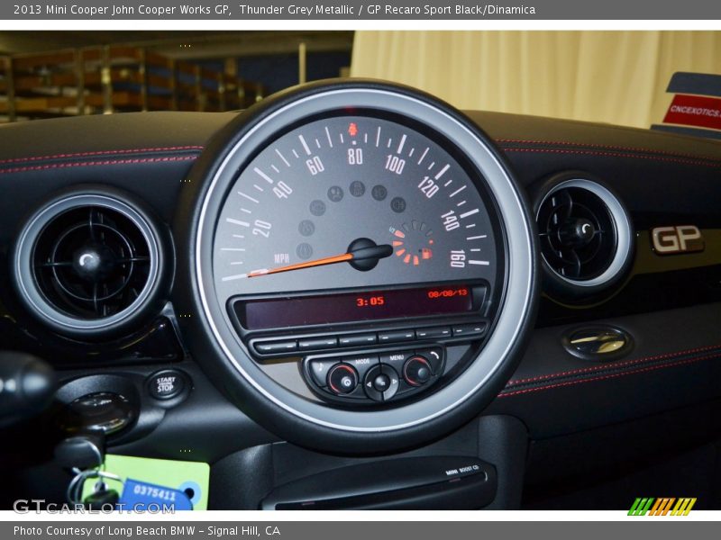 Thunder Grey Metallic / GP Recaro Sport Black/Dinamica 2013 Mini Cooper John Cooper Works GP