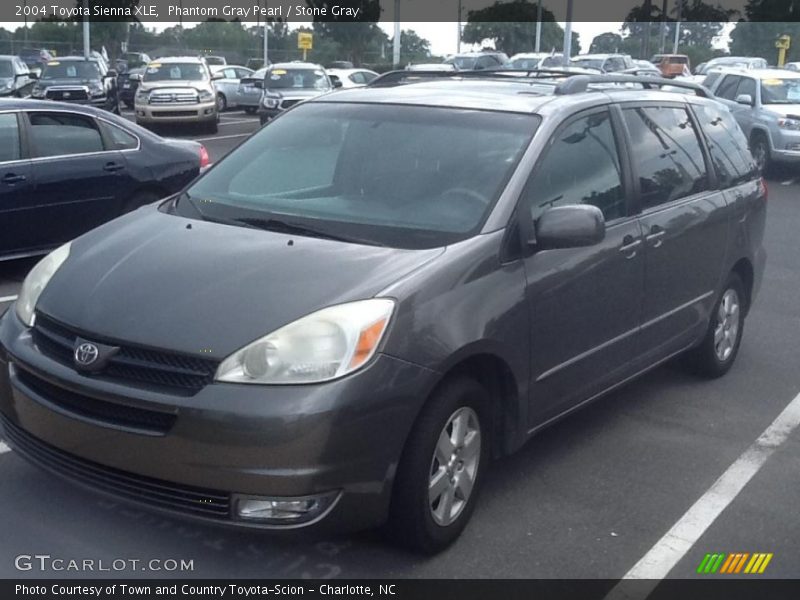 Phantom Gray Pearl / Stone Gray 2004 Toyota Sienna XLE