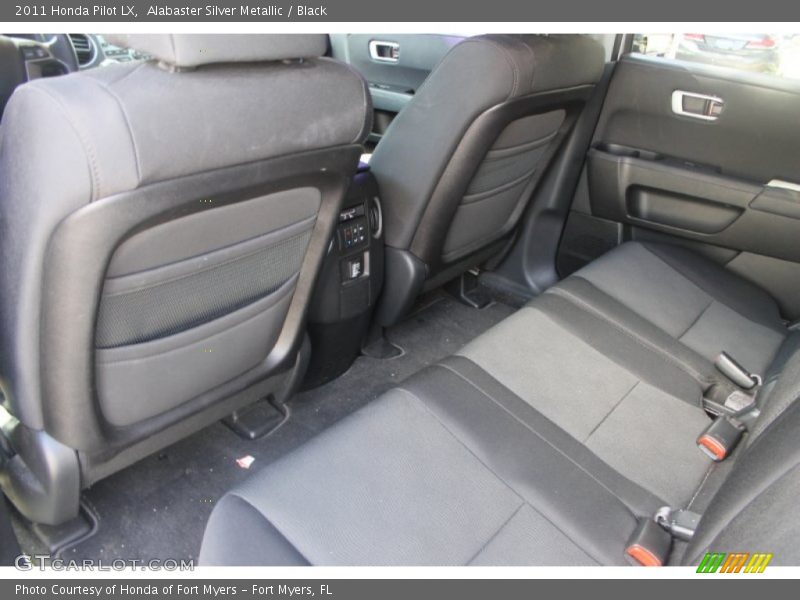 Alabaster Silver Metallic / Black 2011 Honda Pilot LX