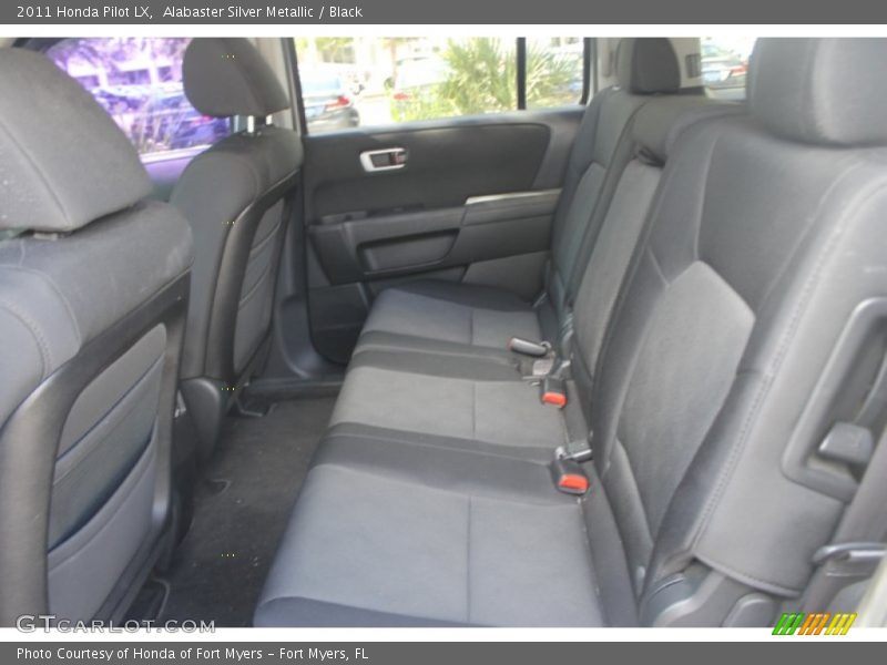 Alabaster Silver Metallic / Black 2011 Honda Pilot LX