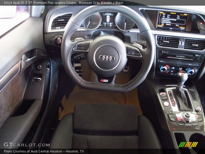 Monsoon Gray Metallic / Black 2014 Audi S5 3.0T Premium Plus quattro Coupe