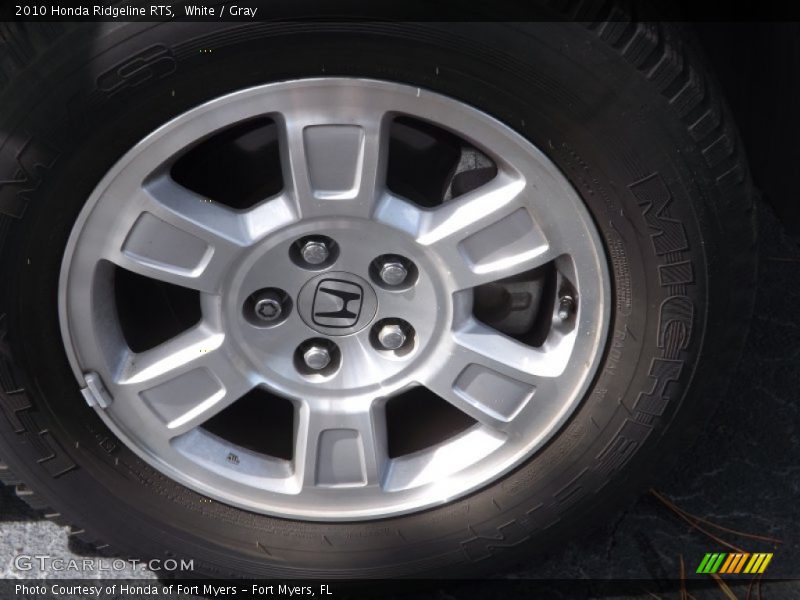 White / Gray 2010 Honda Ridgeline RTS