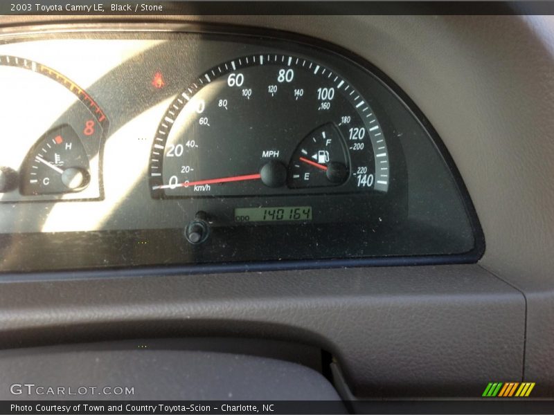 Black / Stone 2003 Toyota Camry LE