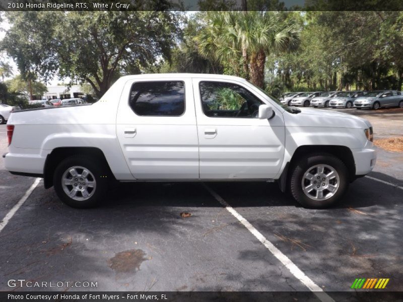 White / Gray 2010 Honda Ridgeline RTS