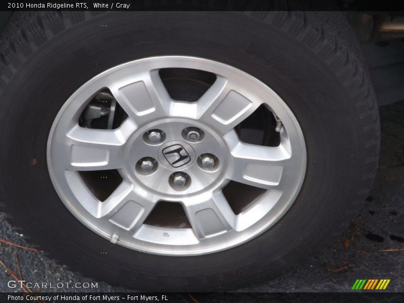 White / Gray 2010 Honda Ridgeline RTS