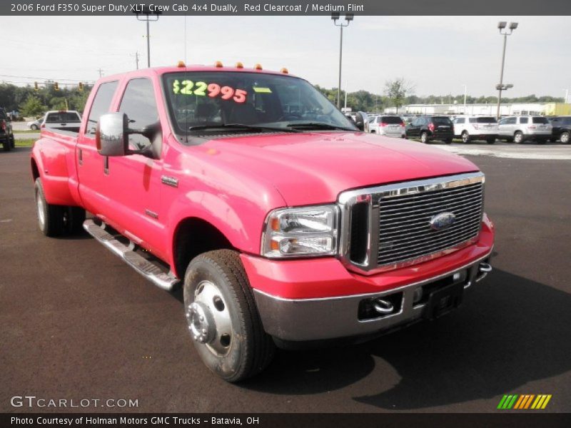 Red Clearcoat / Medium Flint 2006 Ford F350 Super Duty XLT Crew Cab 4x4 Dually