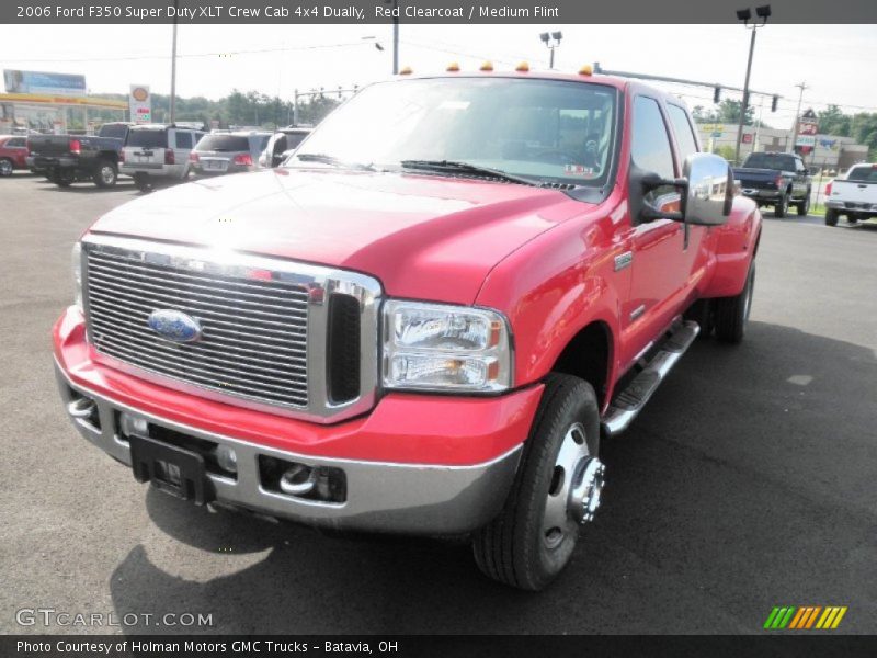 Red Clearcoat / Medium Flint 2006 Ford F350 Super Duty XLT Crew Cab 4x4 Dually