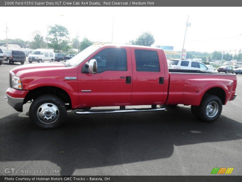 Red Clearcoat / Medium Flint 2006 Ford F350 Super Duty XLT Crew Cab 4x4 Dually