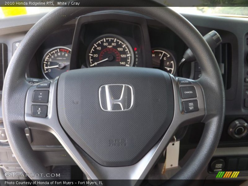 White / Gray 2010 Honda Ridgeline RTS