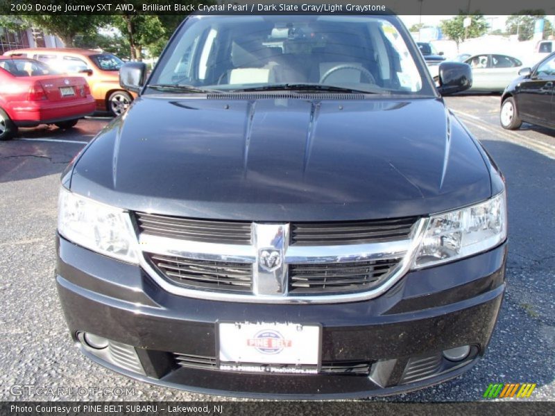 Brilliant Black Crystal Pearl / Dark Slate Gray/Light Graystone 2009 Dodge Journey SXT AWD