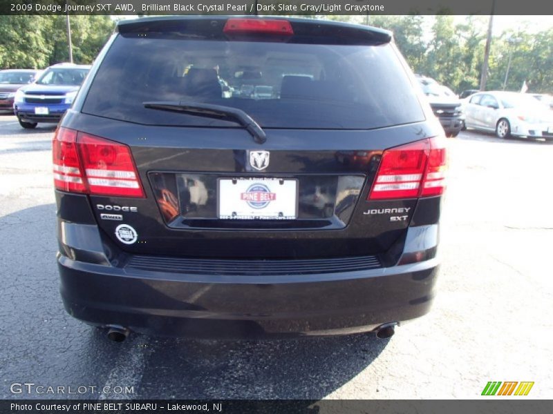 Brilliant Black Crystal Pearl / Dark Slate Gray/Light Graystone 2009 Dodge Journey SXT AWD