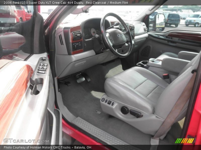 Red Clearcoat / Medium Flint 2006 Ford F350 Super Duty XLT Crew Cab 4x4 Dually