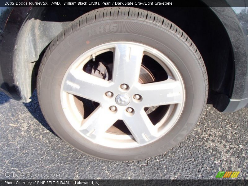Brilliant Black Crystal Pearl / Dark Slate Gray/Light Graystone 2009 Dodge Journey SXT AWD