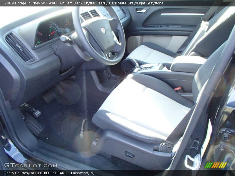 Brilliant Black Crystal Pearl / Dark Slate Gray/Light Graystone 2009 Dodge Journey SXT AWD