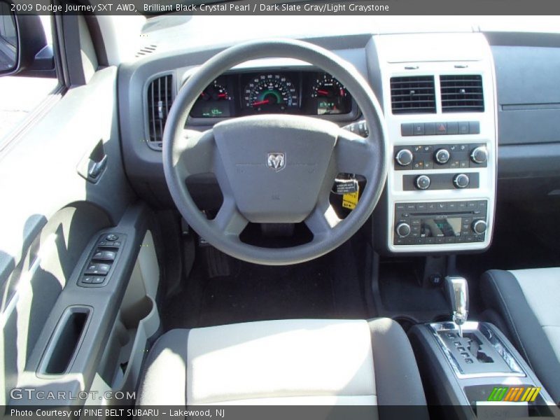 Brilliant Black Crystal Pearl / Dark Slate Gray/Light Graystone 2009 Dodge Journey SXT AWD