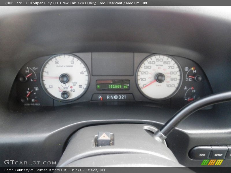 Red Clearcoat / Medium Flint 2006 Ford F350 Super Duty XLT Crew Cab 4x4 Dually