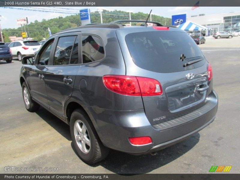 Slate Blue / Beige 2008 Hyundai Santa Fe GLS 4WD