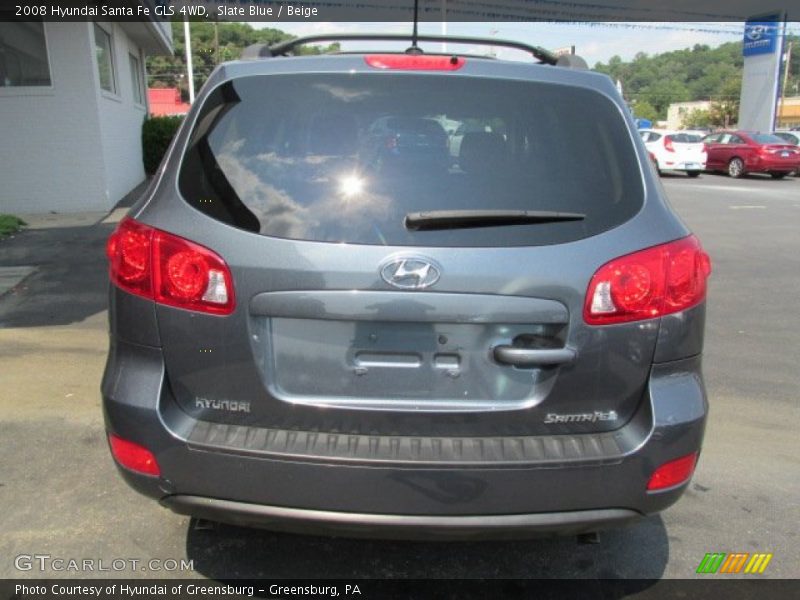 Slate Blue / Beige 2008 Hyundai Santa Fe GLS 4WD