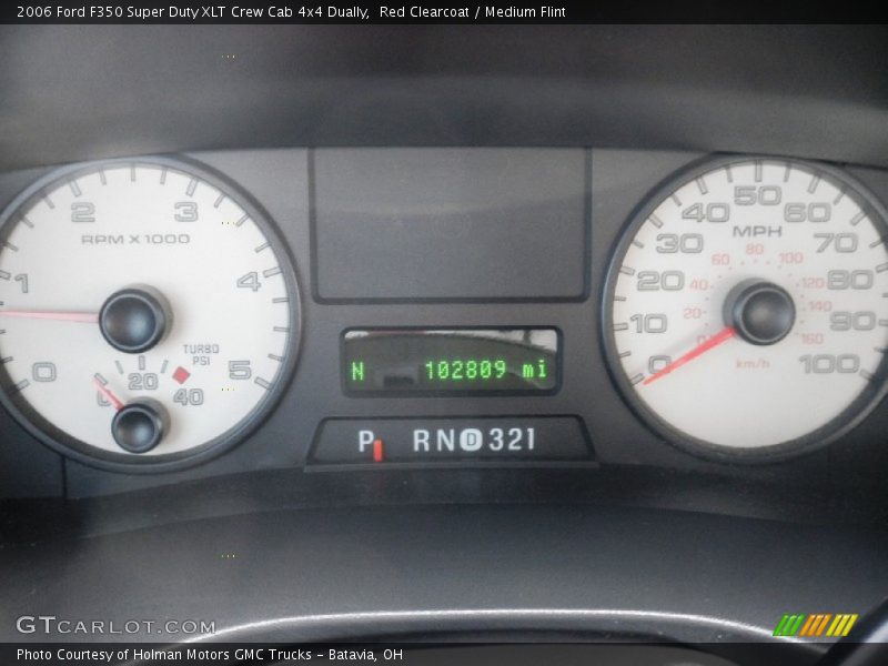 Red Clearcoat / Medium Flint 2006 Ford F350 Super Duty XLT Crew Cab 4x4 Dually