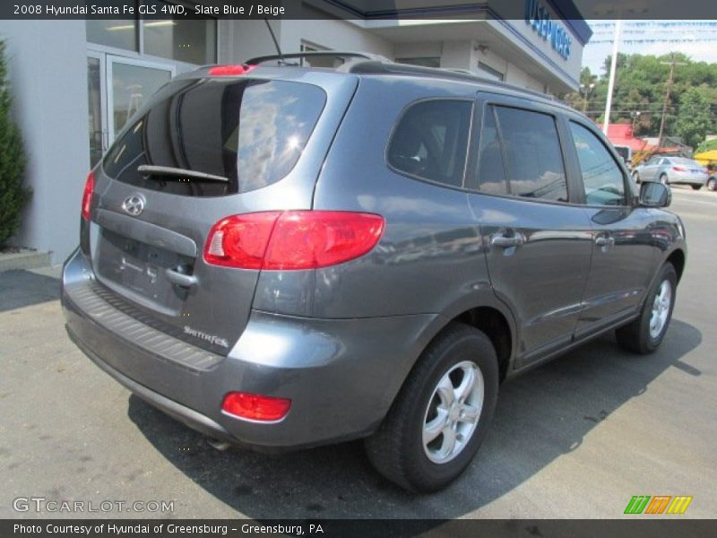 Slate Blue / Beige 2008 Hyundai Santa Fe GLS 4WD