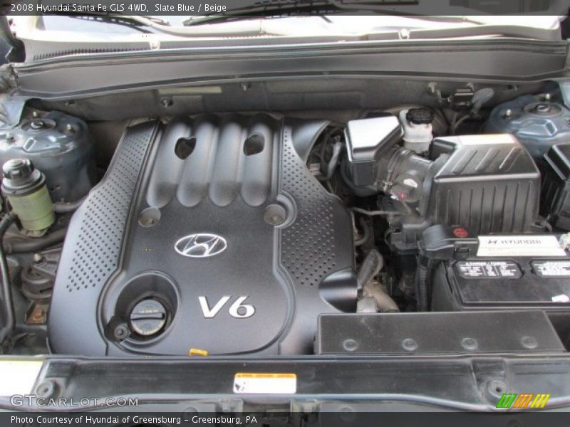 Slate Blue / Beige 2008 Hyundai Santa Fe GLS 4WD