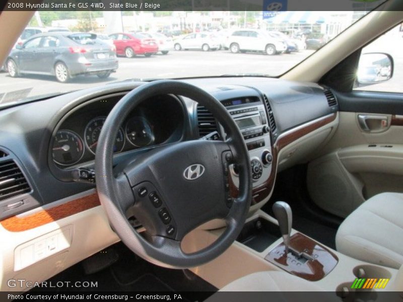 Slate Blue / Beige 2008 Hyundai Santa Fe GLS 4WD