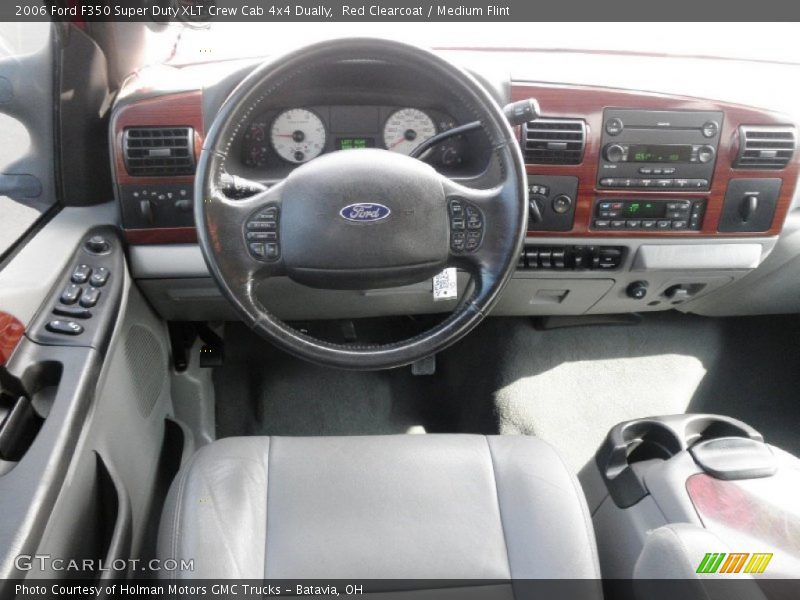 Red Clearcoat / Medium Flint 2006 Ford F350 Super Duty XLT Crew Cab 4x4 Dually