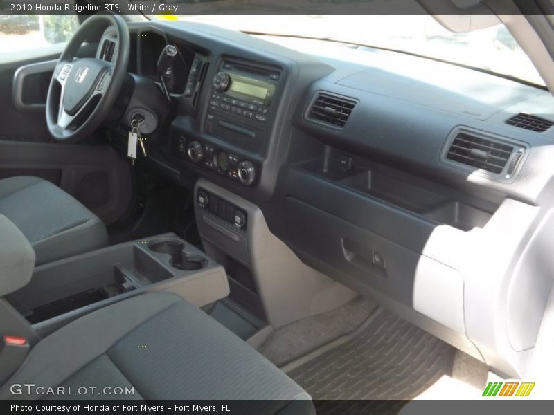 White / Gray 2010 Honda Ridgeline RTS