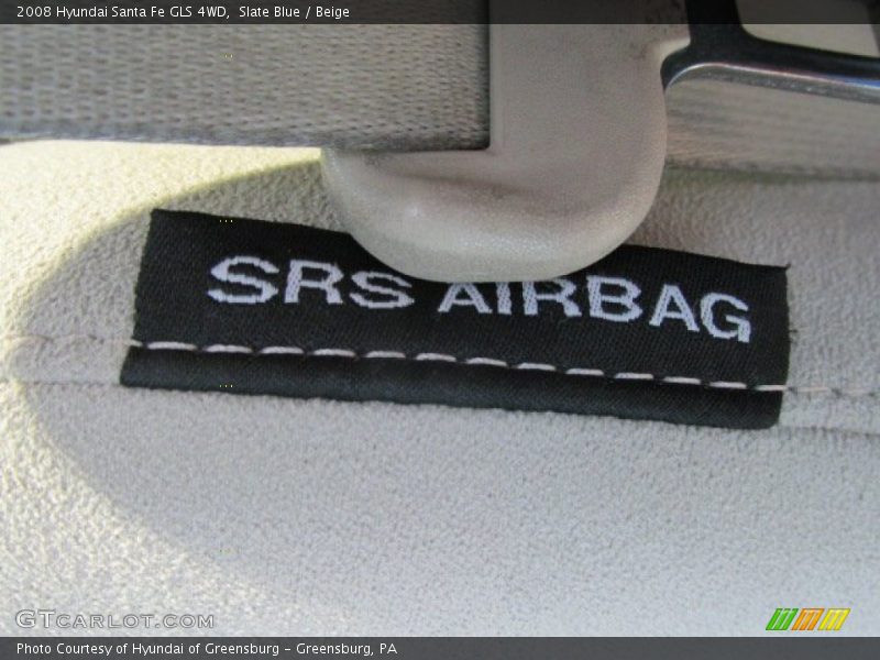 Slate Blue / Beige 2008 Hyundai Santa Fe GLS 4WD