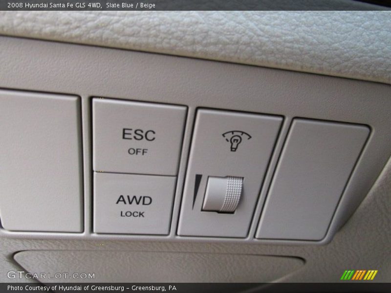 Slate Blue / Beige 2008 Hyundai Santa Fe GLS 4WD