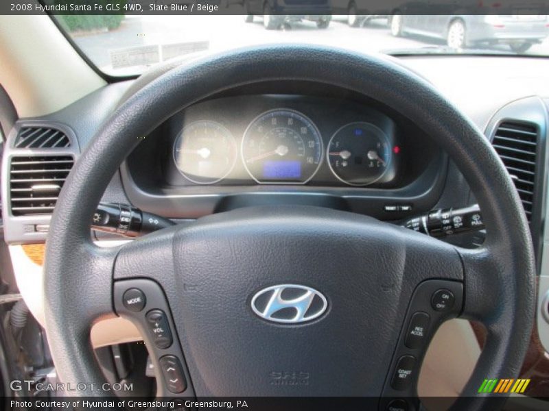 Slate Blue / Beige 2008 Hyundai Santa Fe GLS 4WD