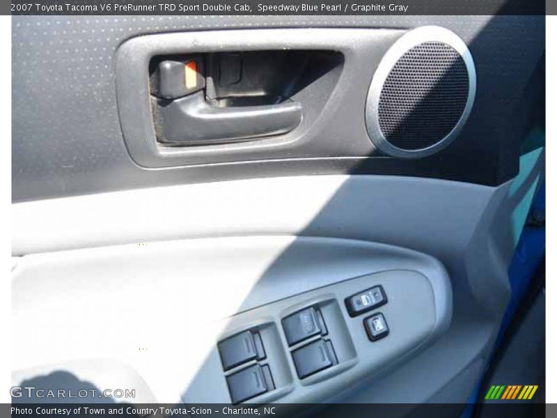 Speedway Blue Pearl / Graphite Gray 2007 Toyota Tacoma V6 PreRunner TRD Sport Double Cab