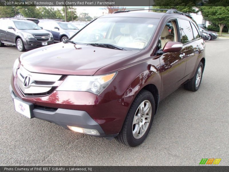 Dark Cherry Red Pearl / Parchment 2007 Acura MDX Technology