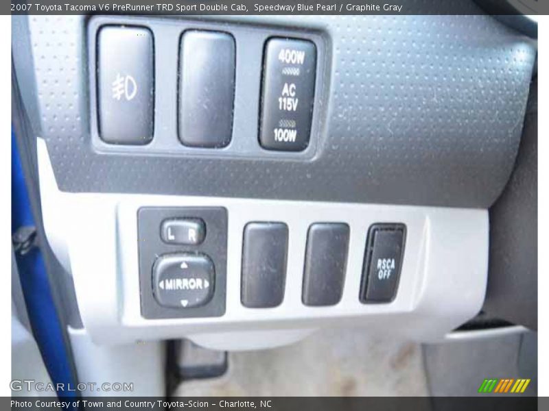 Speedway Blue Pearl / Graphite Gray 2007 Toyota Tacoma V6 PreRunner TRD Sport Double Cab