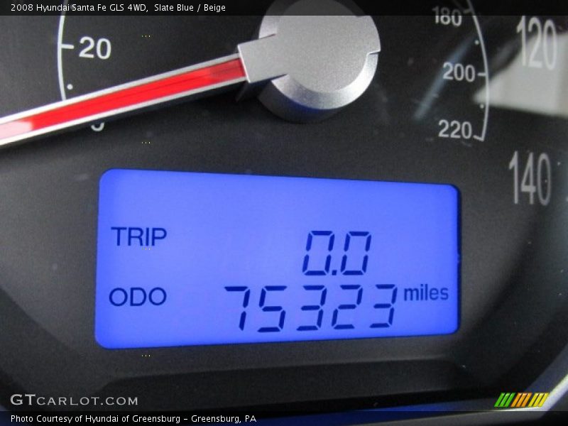 Slate Blue / Beige 2008 Hyundai Santa Fe GLS 4WD